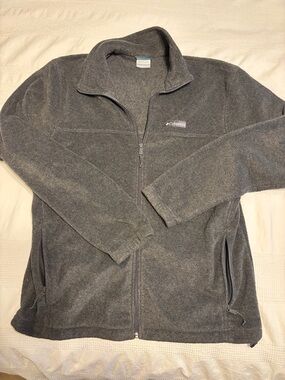 Columbia Men's Charcoal Gray Full-Zip Fleece Jacket